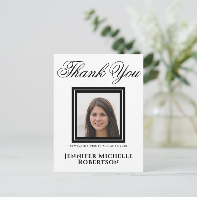 Thank You Photo Postcard (Standing Front)