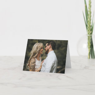 Thank You Photo Wedding Card