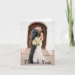 Thank You Photo Wedding Note Card
