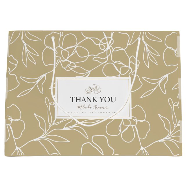 Thank you Photographer Branding Gift Bag  (Front)