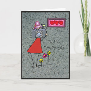 Thank You  Photographer Wedding Card