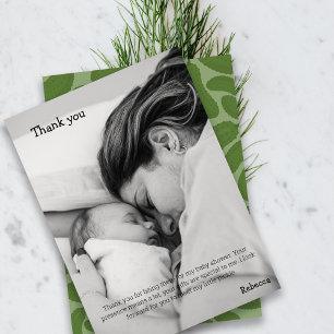 Thank you pickle baby shower card