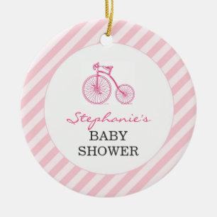 Thank You Pink Baby Shower Favour Ornament