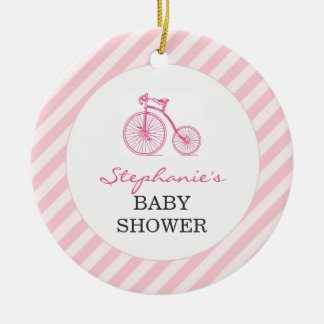 Thank You Pink Baby Shower Favour Ornament