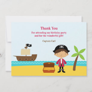 Thank You Pirate Captain Card