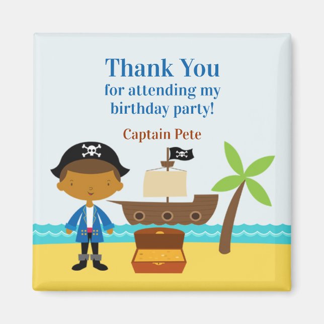 Thank You Pirate Captain Magnet (Front)