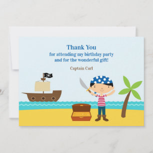 Thank You Pirate Flat Card