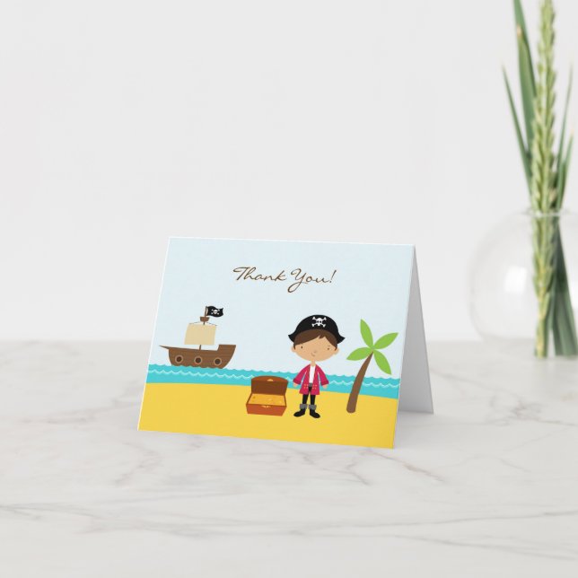 Thank You Pirate Folded Card (Front)