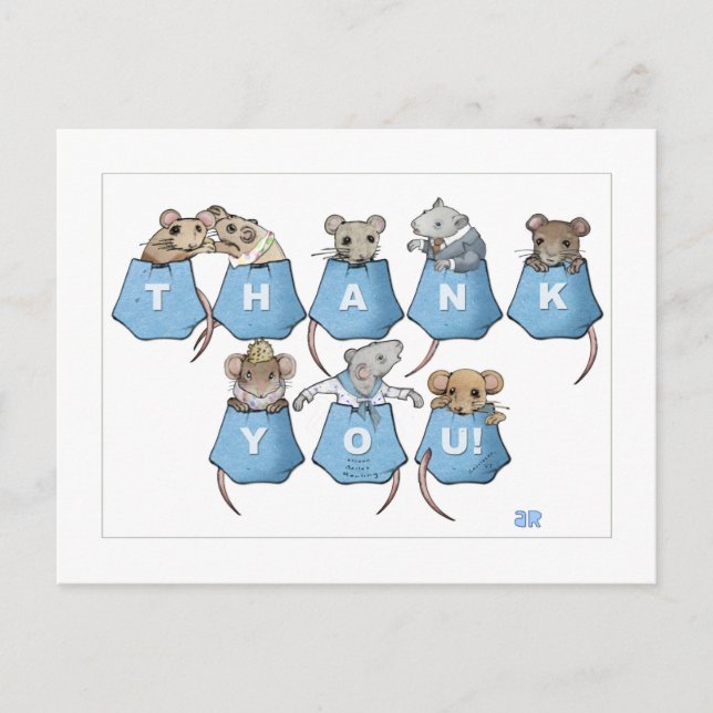 Thank You Pocket Mice Postcard (Front)