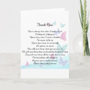 Thank You Poem Card