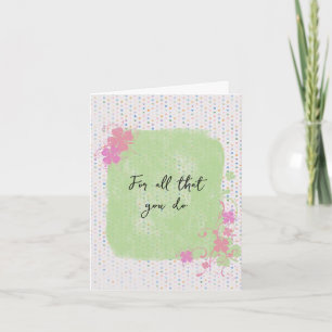 Thank You Polka Dots Card