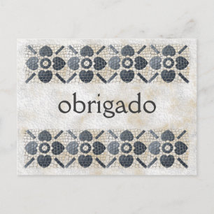 Thank You - Portugese Postcard