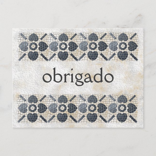 Thank You - Portugese Postcard (Front)