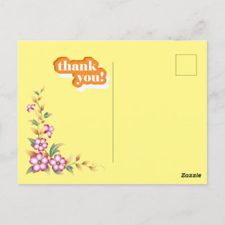 thank you poscard postcard