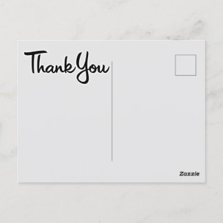 Thank you poscard postcard