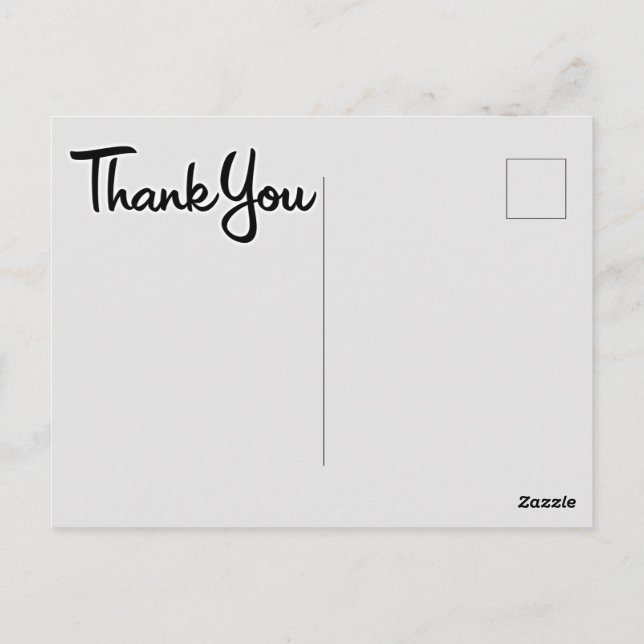 Thank you poscard postcard (Back)