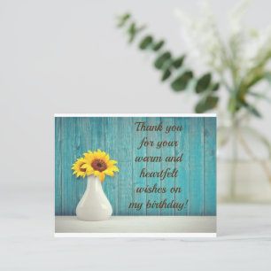 Thank you post card