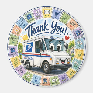 Thank you Postal Workers  Magnet