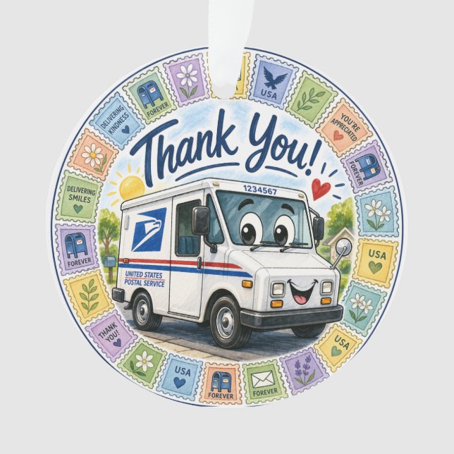 Thank you Postal Workers  Ornament (Front)