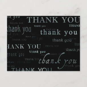 thank you : postcard