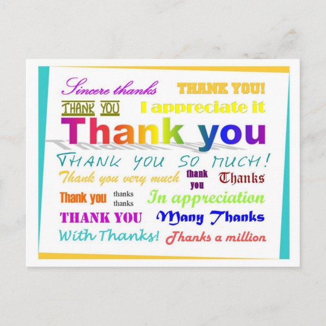 Thank you Postcard (Front)