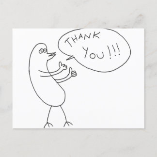 Thank You!!! Postcard