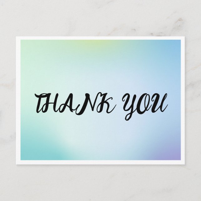 Thank you  postcard (Front)
