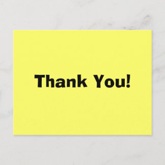 Thank You! Postcard