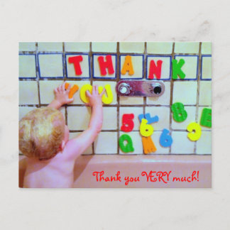 THANK YOU postcard
