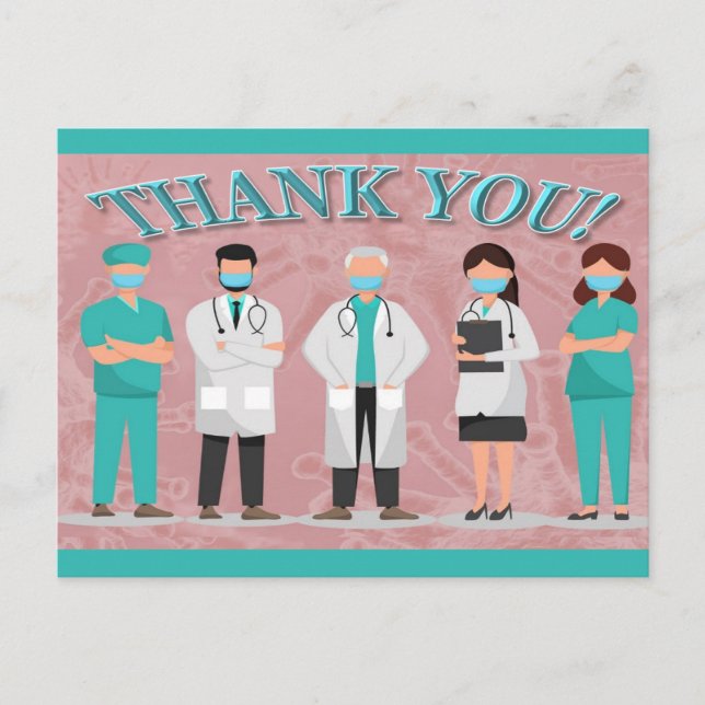 Thank You Postcard for Hospital Staff (Front)