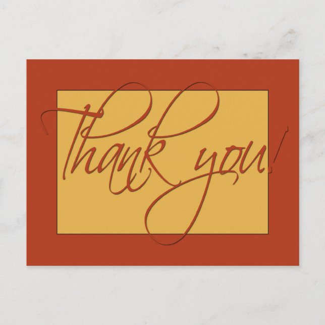 Thank you postcard! postcard (Front)