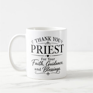 Thank You Priest Appreciation Gift Coffee Mug