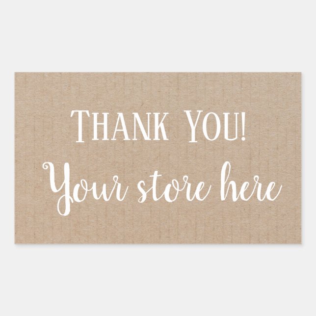 Thank you Product Modern Hipster Craft Sticker (Front)