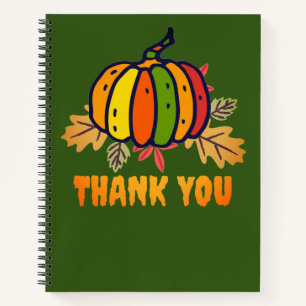 thank you pumpkin  notebook