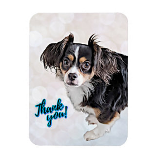 Thank You Puppy Flexible Photo Magnet