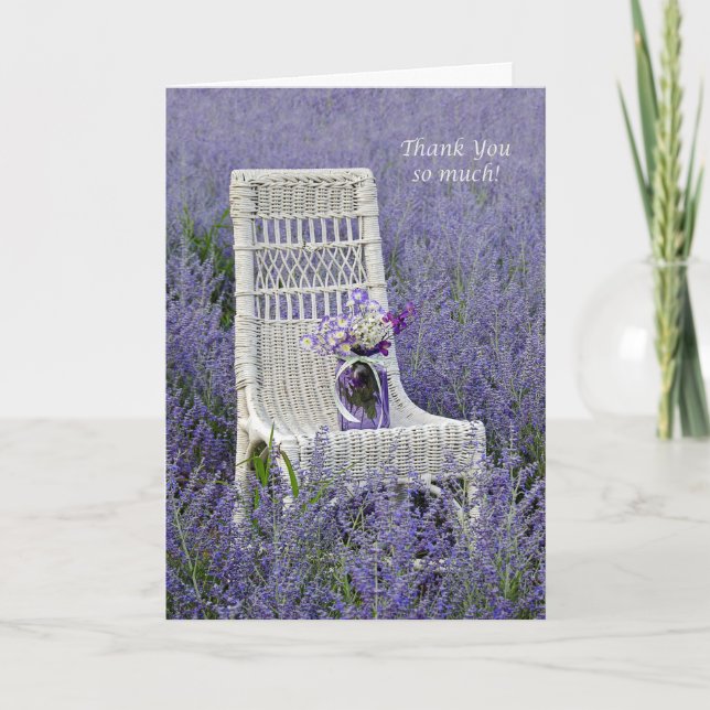 Thank You Purple Bouquet Card (Front)