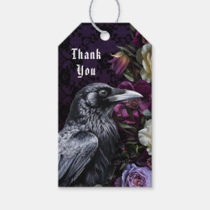 Thank You Purple Bouquet With Crow Gift Tags
