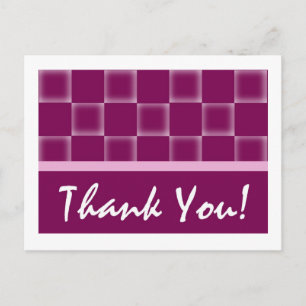 Thank You -Purple Postcard