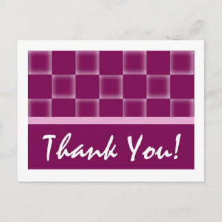 Thank You -Purple Postcard