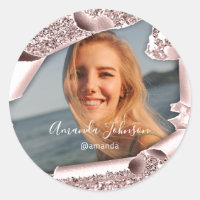 Thank You QUINCEAÑERA Sweet 16th Rose Favour  Phot