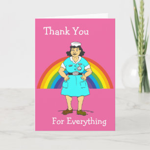 Thank You Rainbow Nurse Card