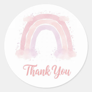 Thank you rainbow sticker