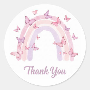 Thank you rainbow sticker