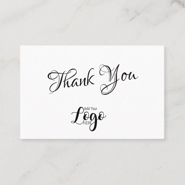 Thank you  Real Estate Agent Broker Client Business Card (Front)