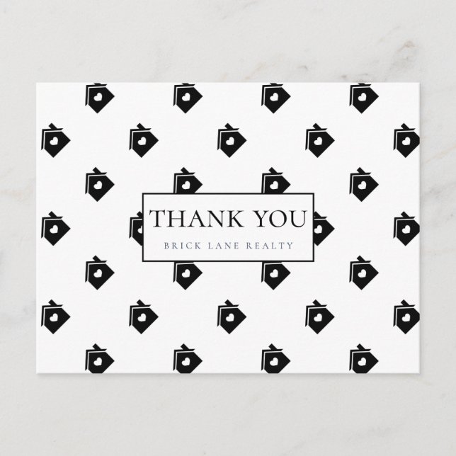 Thank You Real Estate Houses Postcard (Front)