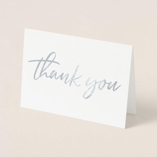 Thank You Real Foil Thank You Card (Front)