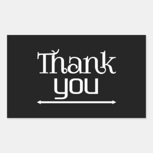 Thank you  rectangular sticker