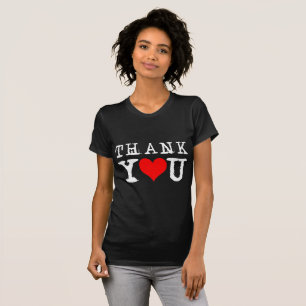 Thank You Red Heart Funny T-Shirt