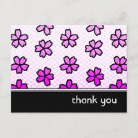 thank you : retro floral :
