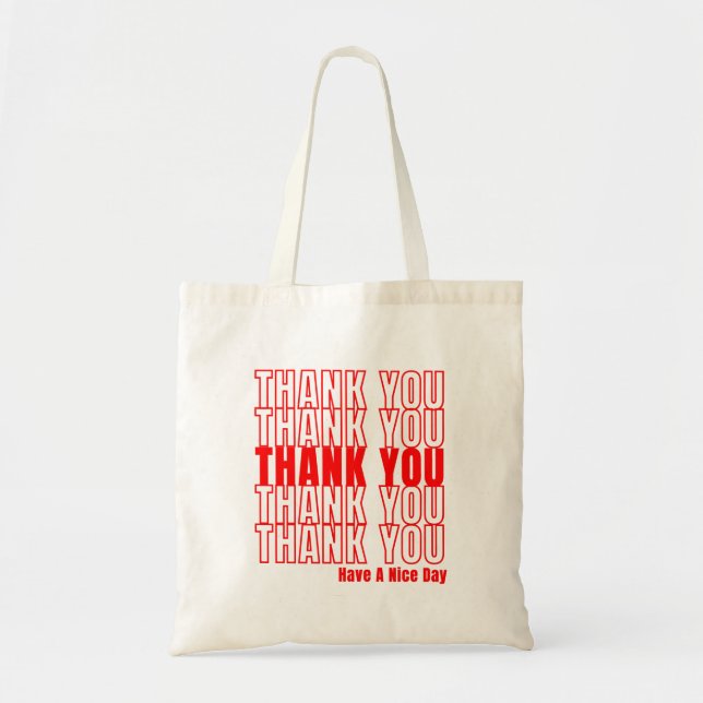 Thank You Reusable Grocery Bag (Front)